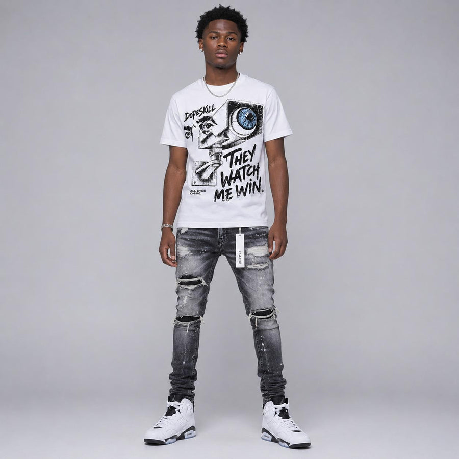 Oreo 6s DopeSkill T-Shirt They Watch Me Win Graphic