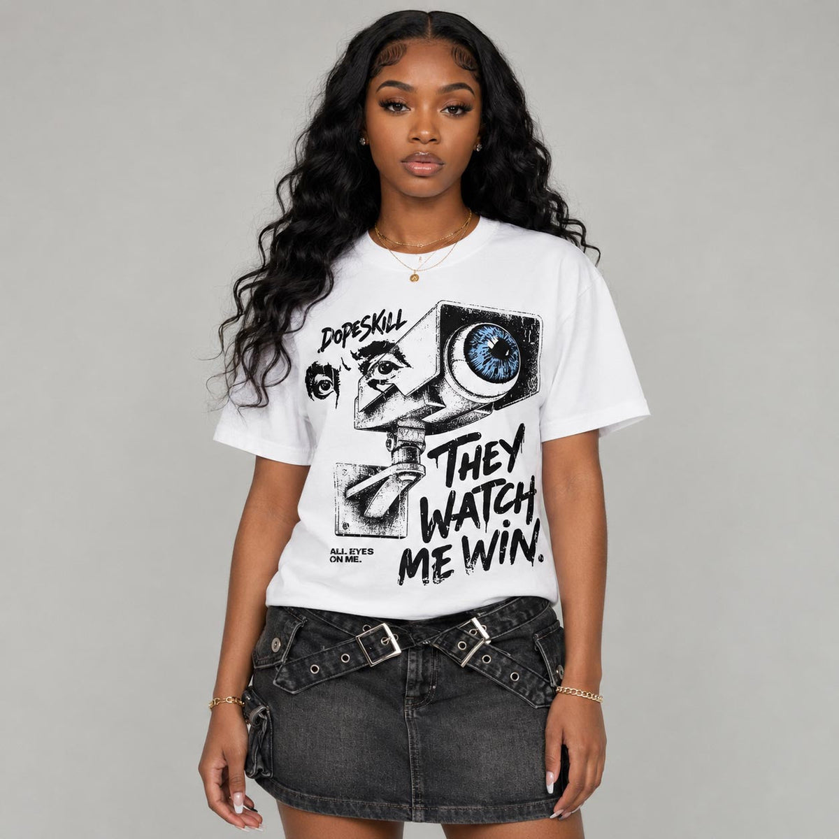 Oreo 6s DopeSkill T-Shirt They Watch Me Win Graphic