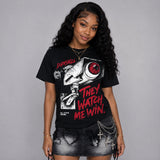 Space Jam 9s DopeSkill T-Shirt They Watch Me Win Graphic