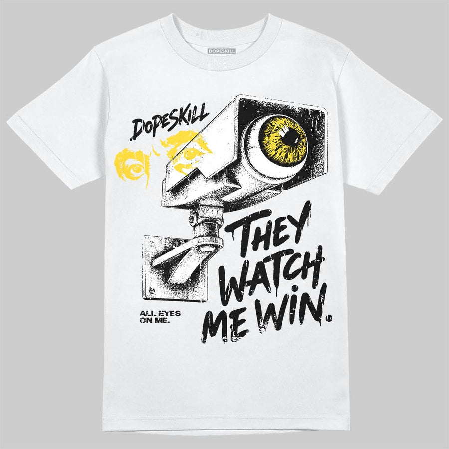 Black Tour Yellow AJ 4 Thunder DopeSkill T-Shirt They Watch Me Win Graphic