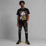 Black Tour Yellow AJ 4 Thunder DopeSkill T-Shirt They Watch Me Win Graphic