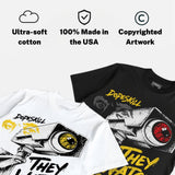 Black Tour Yellow AJ 4 Thunder DopeSkill T-Shirt They Watch Me Win Graphic