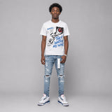 True Blue 3s DopeSkill T-Shirt They Watch Me Win Graphic