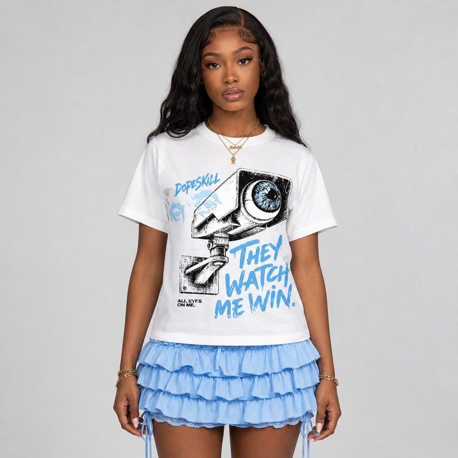 UNC 11s DopeSkill T-Shirt They Watch Me Win Graphic