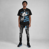 University Blue 14s DopeSkill T-Shirt They Watch Me Win Graphic
