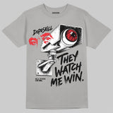 Wolf Grey 5s DopeSkill T-Shirt They Watch Me Win Graphic