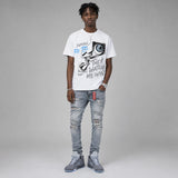 Wolf Grey 5s DopeSkill T-Shirt They Watch Me Win Graphic