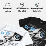 Wolf Grey 5s DopeSkill T-Shirt They Watch Me Win Graphic