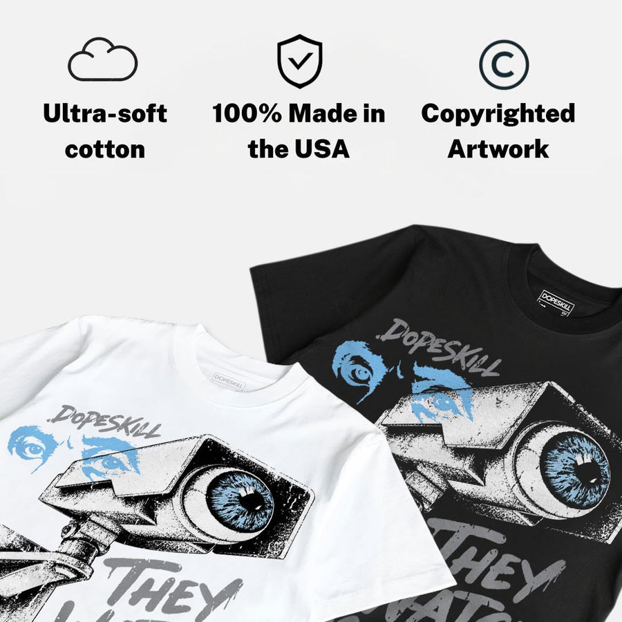 Wolf Grey 5s DopeSkill T-Shirt They Watch Me Win Graphic