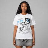 Wolf Grey 5s DopeSkill T-Shirt They Watch Me Win Graphic