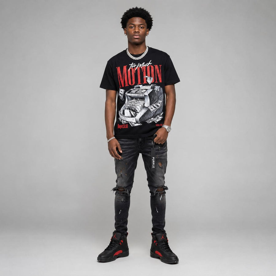 Bloodline 12s DopeSkill T-Shirt Too Much Motion Graphic