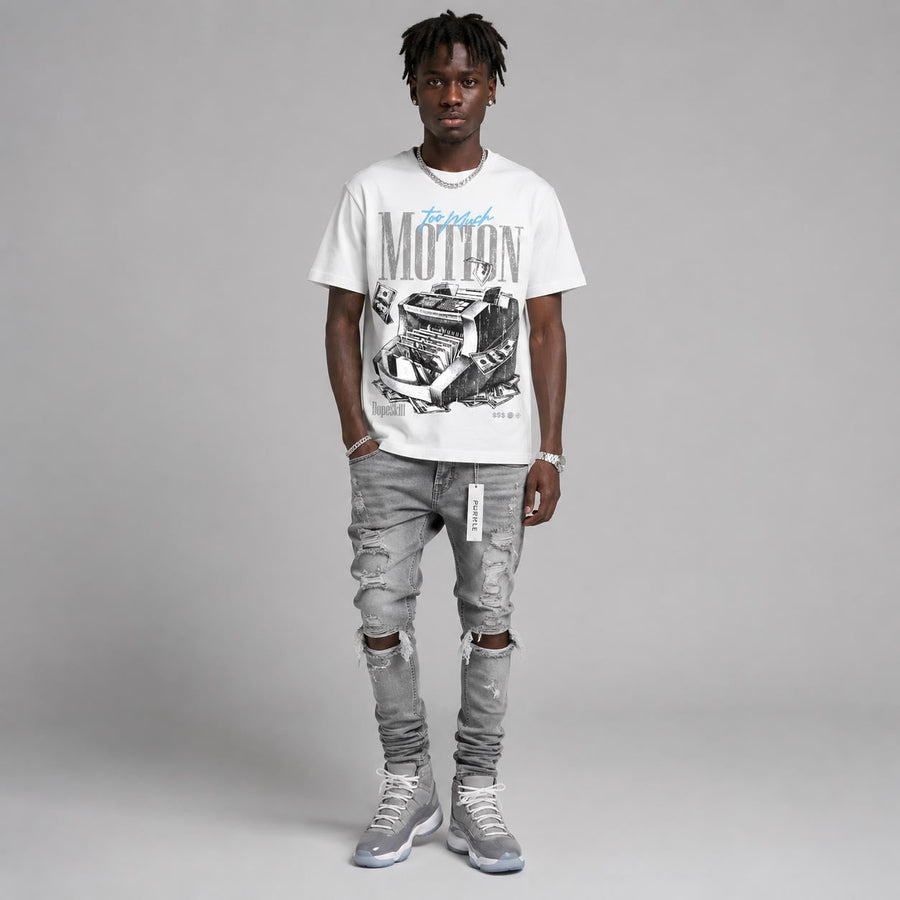 Cool Grey 11s DopeSkill T-Shirt Too Much Motion Graphic