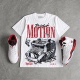 Fire Red “Black Tongue” 5s DopeSkill T-Shirt Too Much Motion Graphic