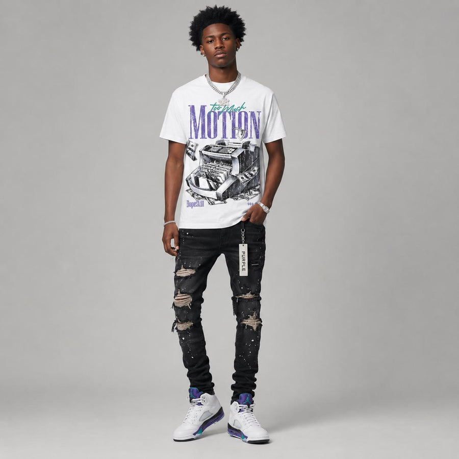 Grape 5s DopeSkill T-Shirt Too Much Motion Graphic