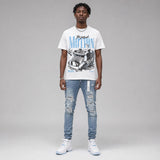 Legend Blue 11s DopeSkill T-Shirt Too Much Motion Graphic