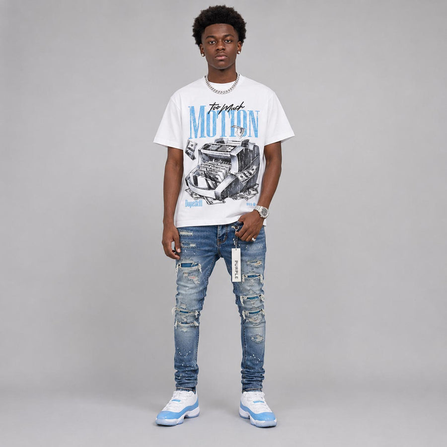 UNC 11s DopeSkill T-Shirt Too Much Motion Graphic