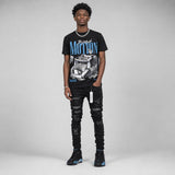 University Blue 14s DopeSkill T-Shirt Too Much Motion Graphic