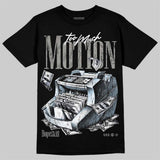 White Metallic 5s DopeSkill T-Shirt Too Much Motion Graphic