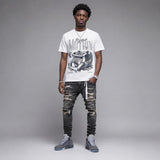 Wolf Grey 5s DopeSkill T-Shirt Too Much Motion Graphic