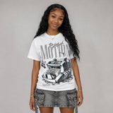 Wolf Grey 5s DopeSkill T-Shirt Too Much Motion Graphic