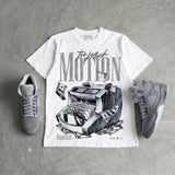 Wolf Grey 5s DopeSkill T-Shirt Too Much Motion Graphic