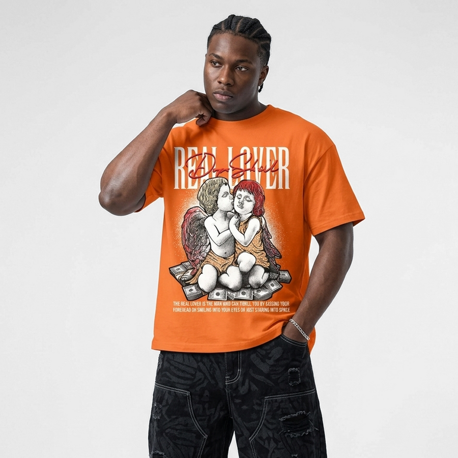 'Orange Citrus' 3s DopeSkill T-Shirt Real Lover Graphic