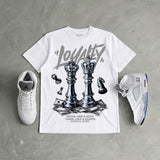White Metallic 5s DopeSkill T-Shirt Loyalty Graphic