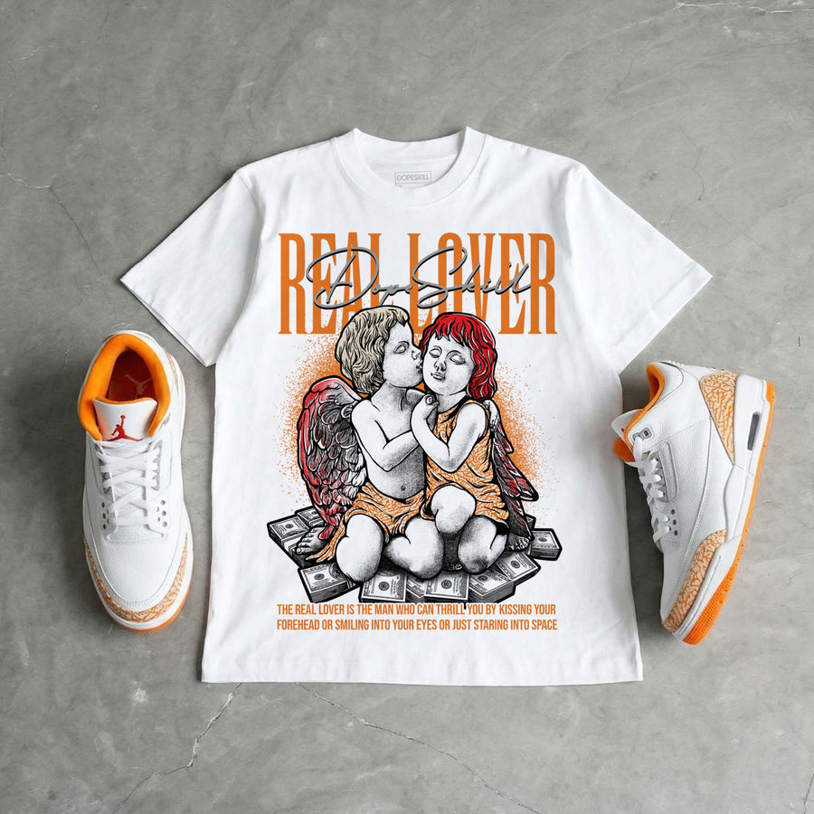 'Orange Citrus' 3s DopeSkill T-Shirt Real Lover Graphic