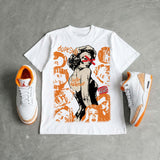 'Orange Citrus' 3s DopeSkill T-Shirt Built Different Graphic