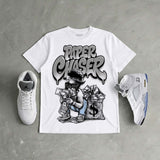 White Metallic 5s DopeSkill T-Shirt Paper Chaser Boy Graphic