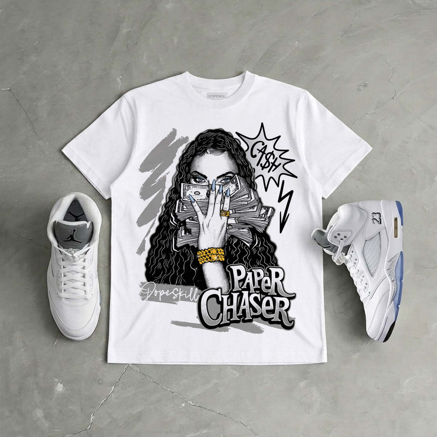 White Metallic 5s DopeSkill T-Shirt NPC Graphic