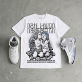 White Metallic 5s DopeSkill T-Shirt Real Lover Graphic