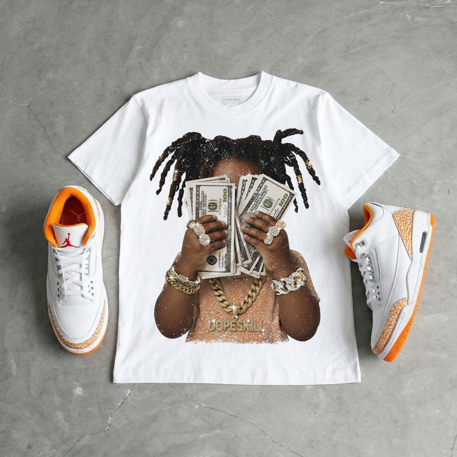 'Orange Citrus' 3s DopeSkill T-Shirt Rich Youth Graphic