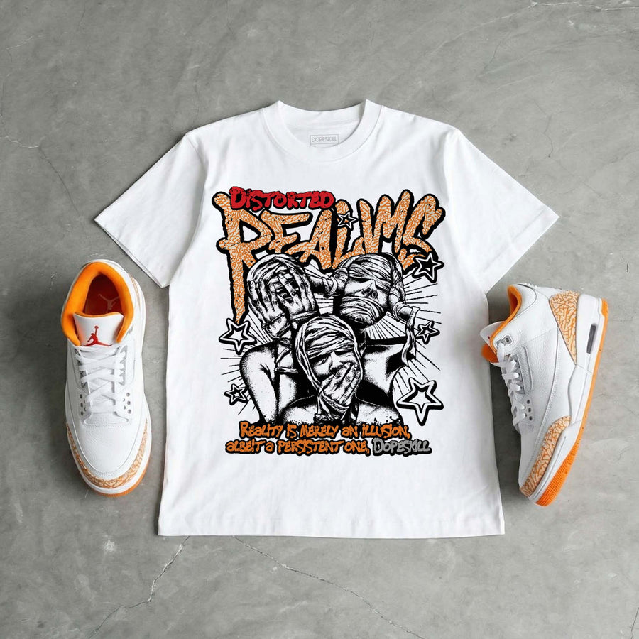 'Orange Citrus' 3s DopeSkill T-Shirt Distorted Realms Graphic