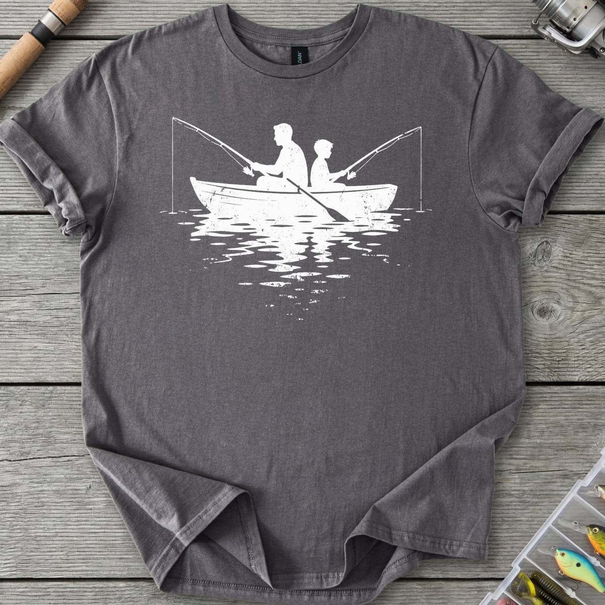 Father Son Boat Fishing T-Shirt