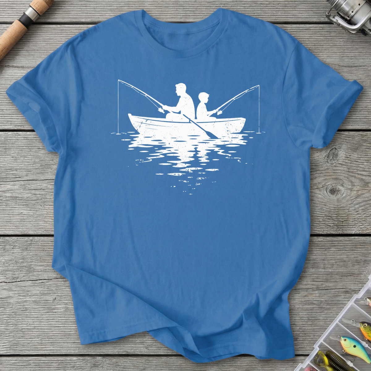 Father Son Boat Fishing T-Shirt