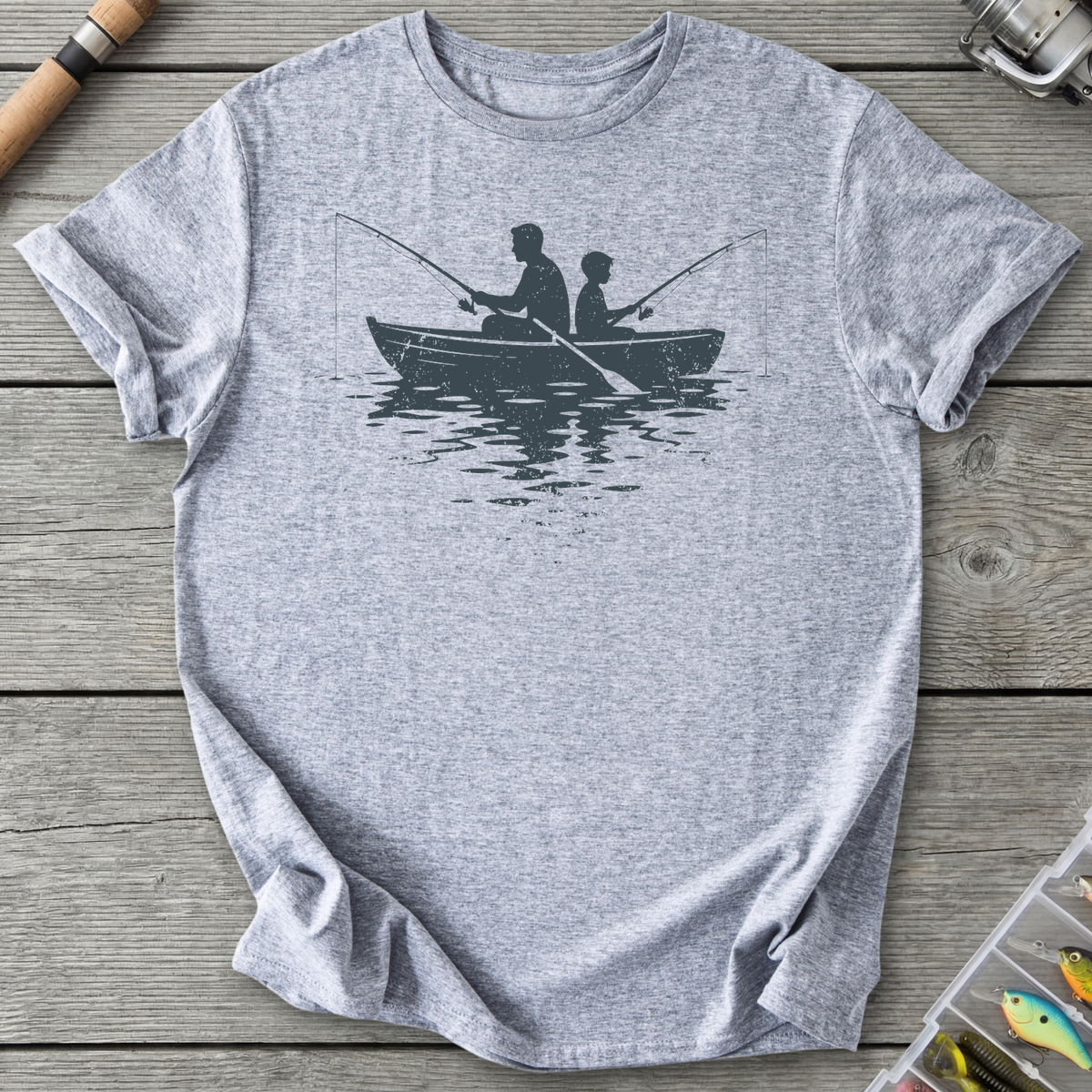Father Son Boat Fishing T-Shirt