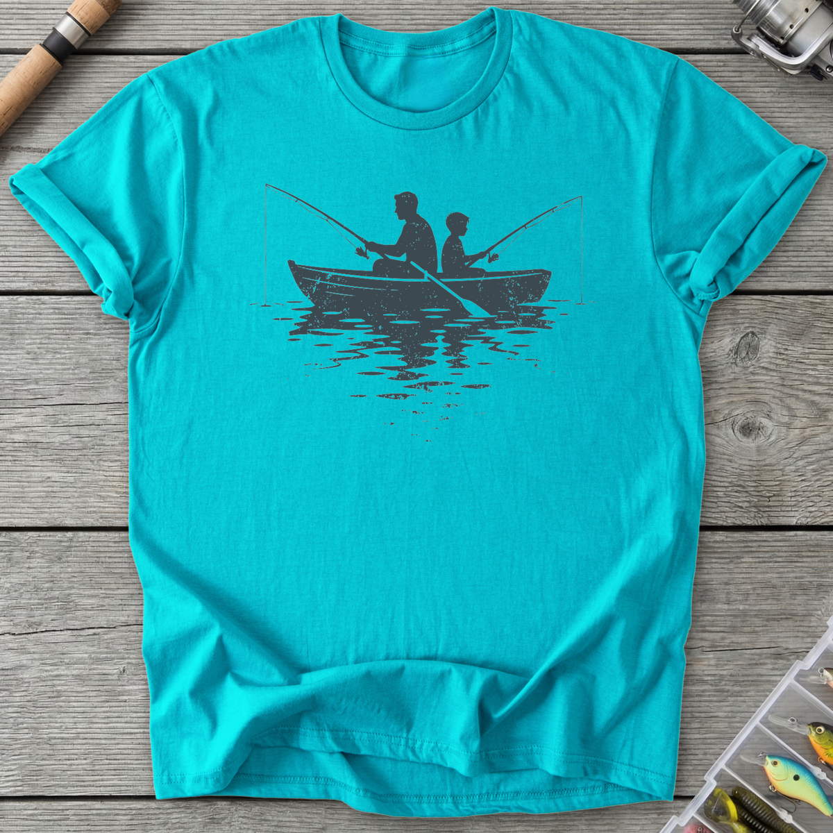 Father Son Boat Fishing T-Shirt