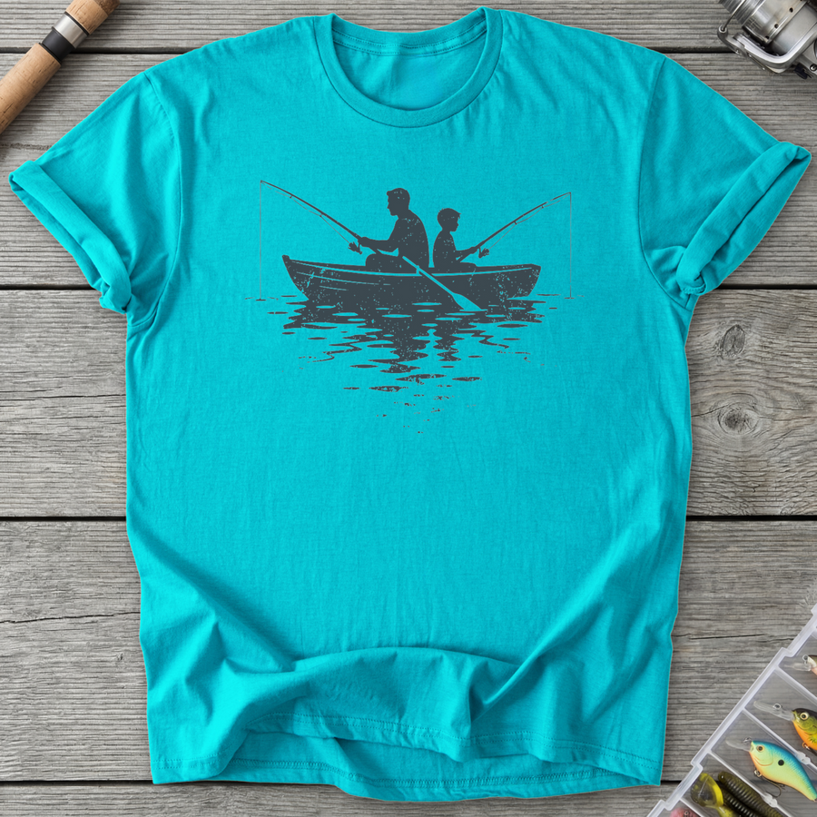 Father Son Boat Fishing T-Shirt