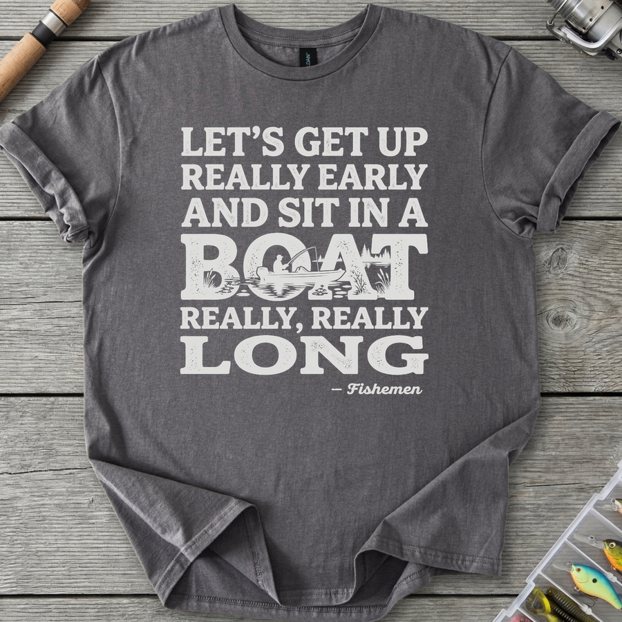 Fish In A Boat Really Long T-Shirt
