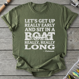 Fish In A Boat Really Long T-Shirt