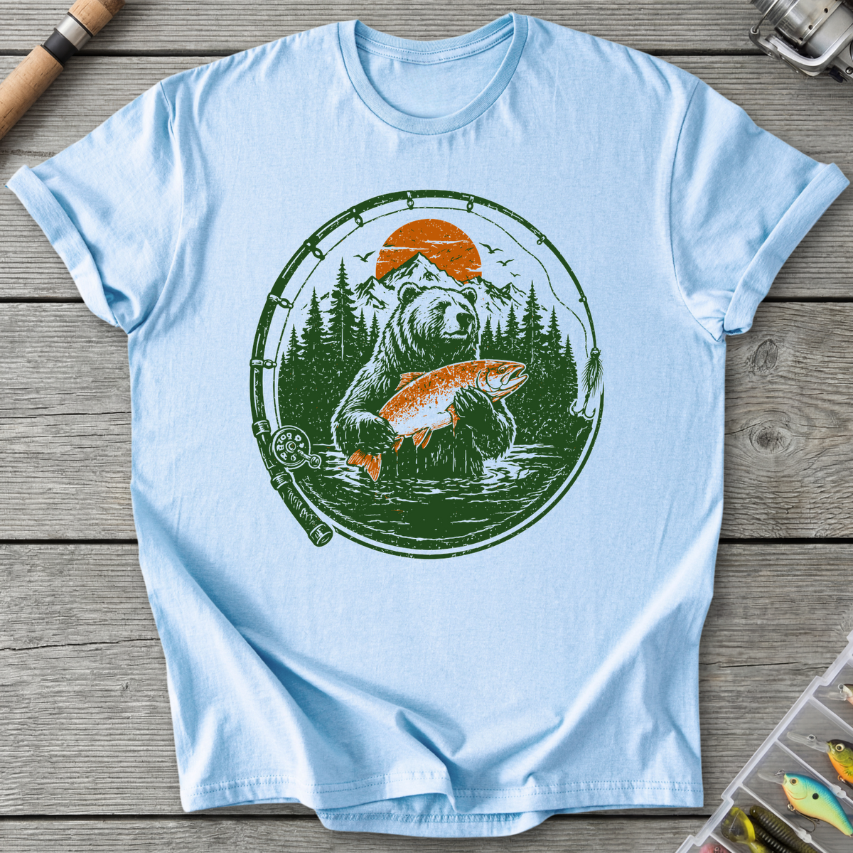 Fishing Bear T-Shirt
