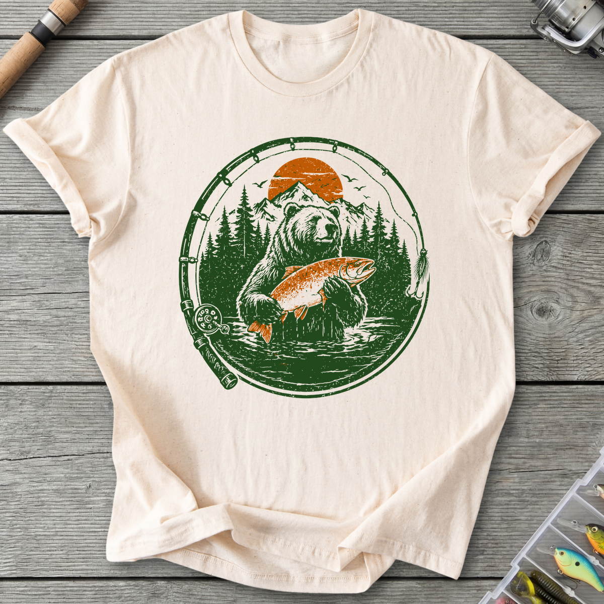 Fishing Bear T-Shirt