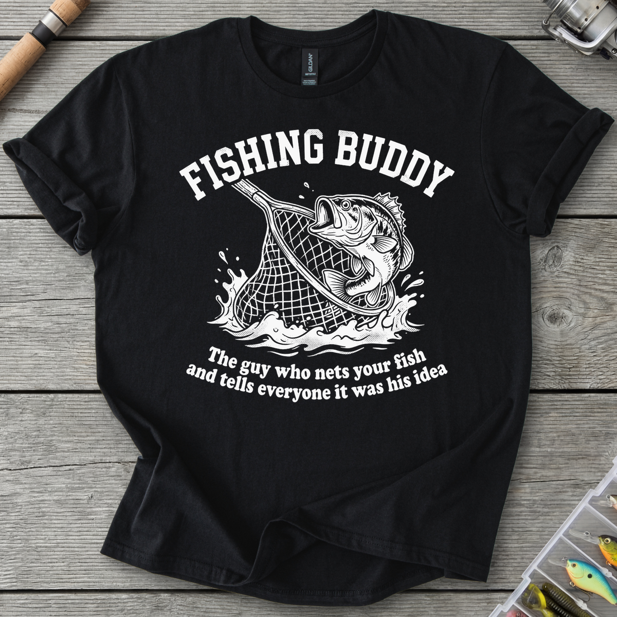 Fishing Buddy Funny Fishing T-Shirt