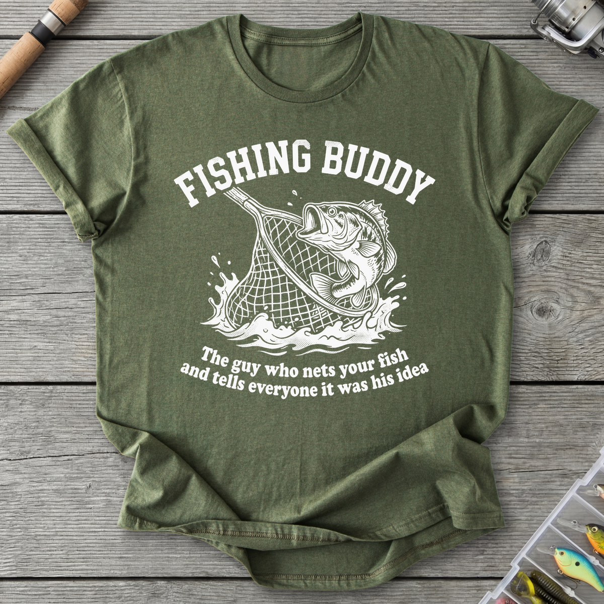 Fishing Buddy Funny Fishing T-Shirt