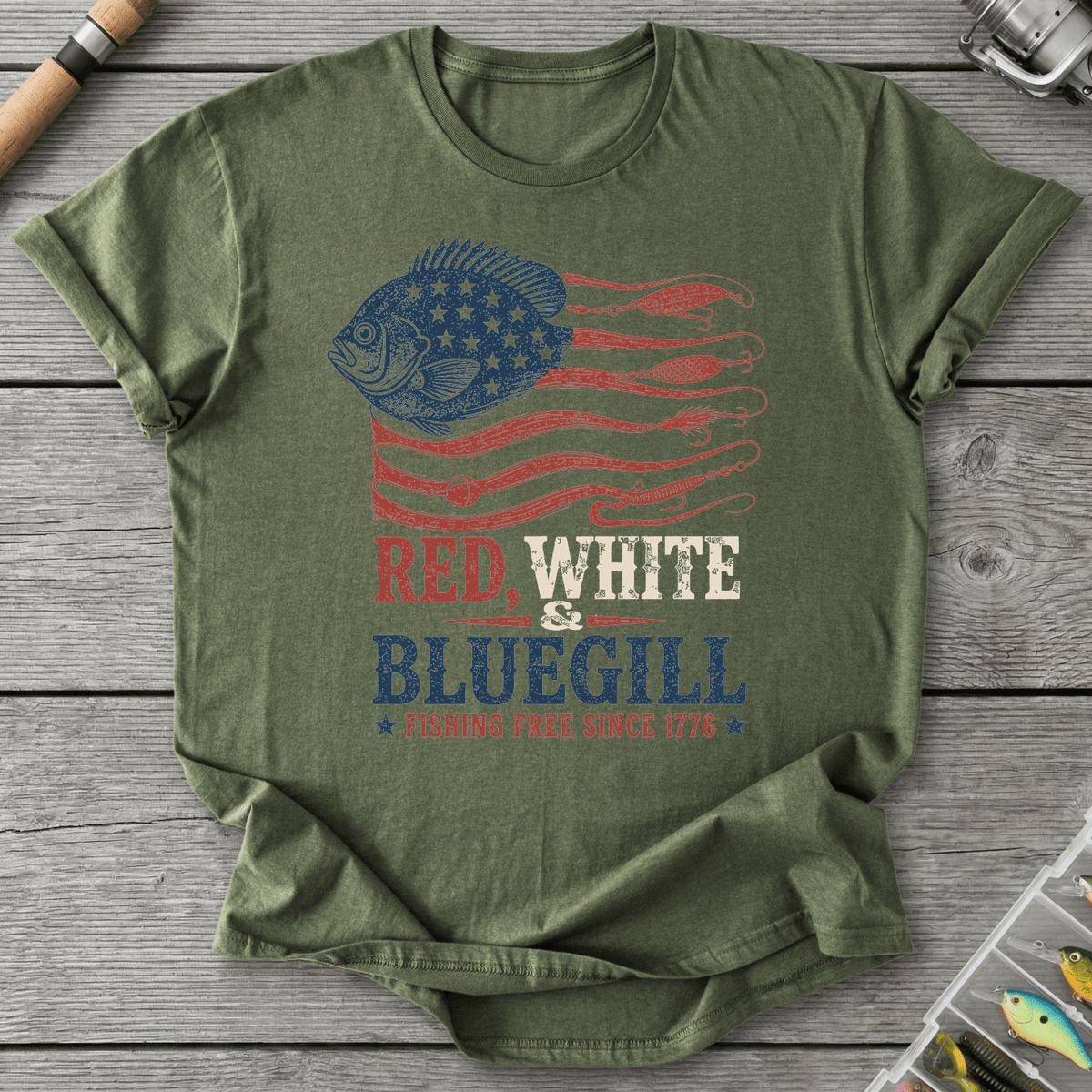 Fishing Free Since 1776 T-Shirt