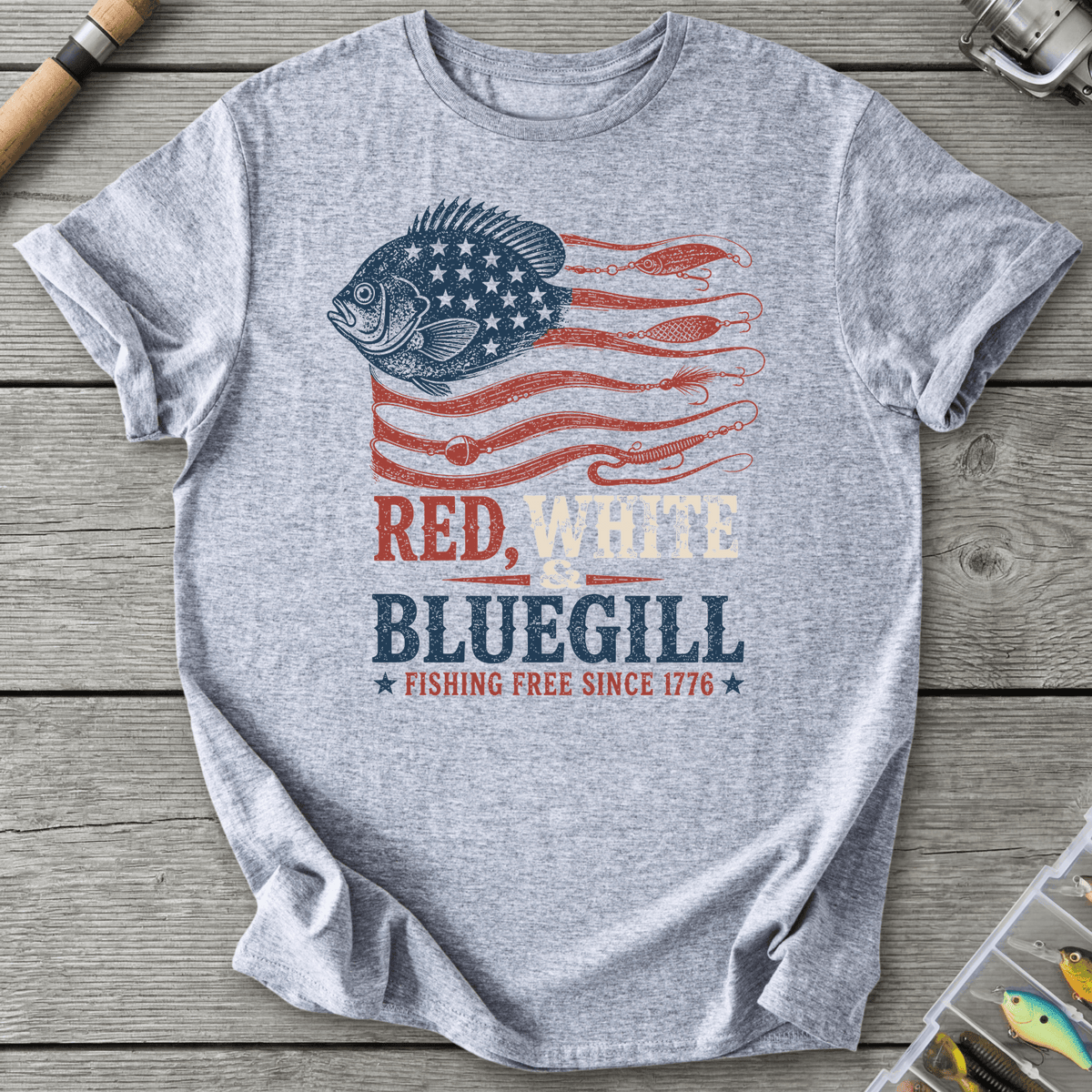 Fishing Free Since 1776 T-Shirt