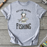 Fishing Girl Bucket Hat T-Shirt
