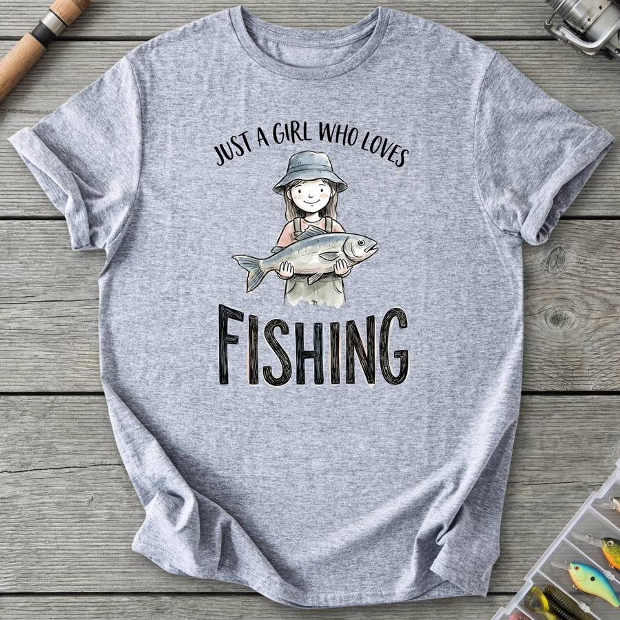 Fishing Girl Bucket Hat T-Shirt