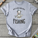 Fishing Girl Bucket Hat T-Shirt